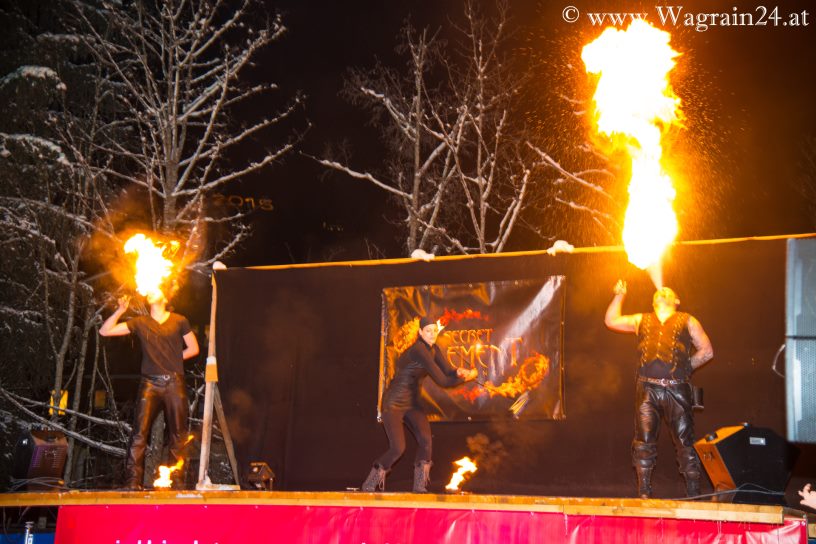 Feuershow beim Winterfest Wagrain-Kleinarl 2015