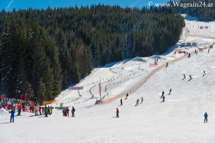 Die Rennstrecke beim Ski-Nostalgie 2015 in Wagrain