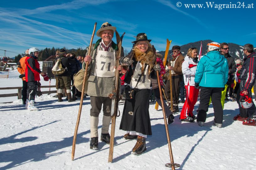 Nostalgie-Pärchen - Ski-Nostalgie 2015 in Wagrain