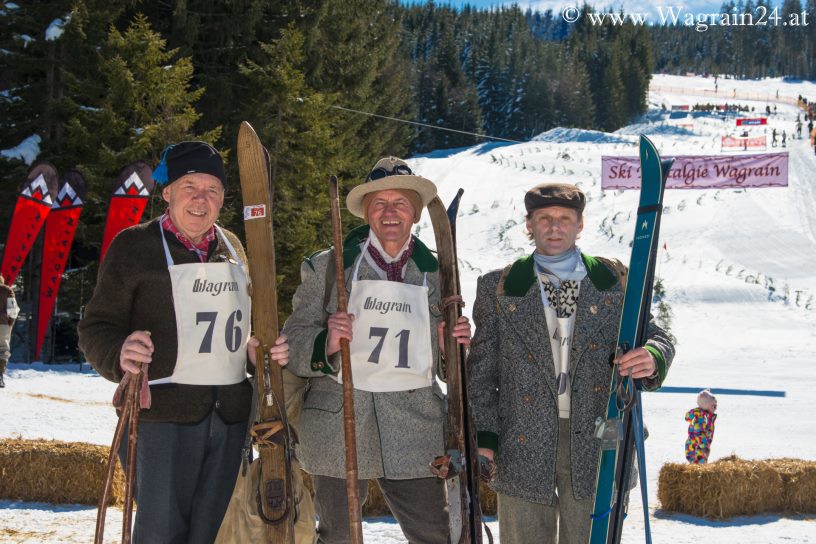 Athleten des Ski-Nostalgie 2015 in Wagrain