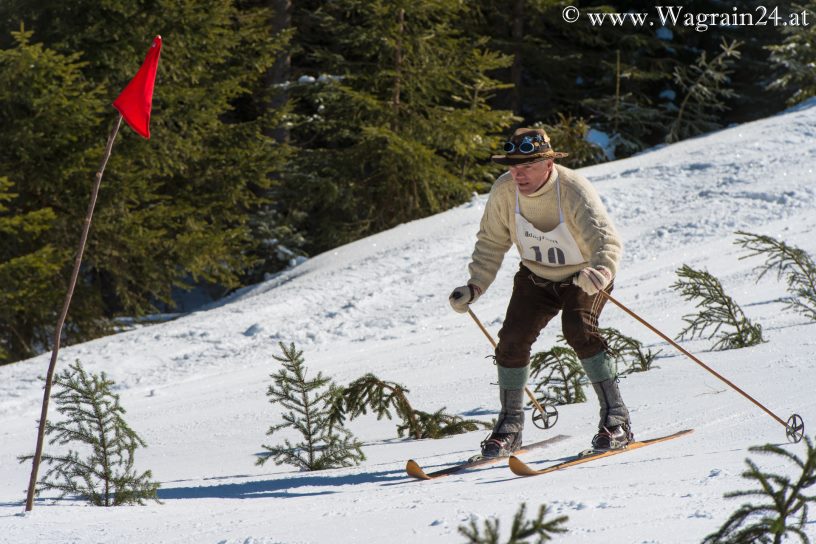 Starter Nr. 10 beim Ski-Nostalgie 2015 in Wagrain