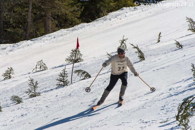 Im Rennstil Ski-Nostalgie 2015 in Wagrain