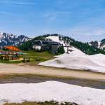 Spielplatz Bergstation Grafenberg mit Schnee